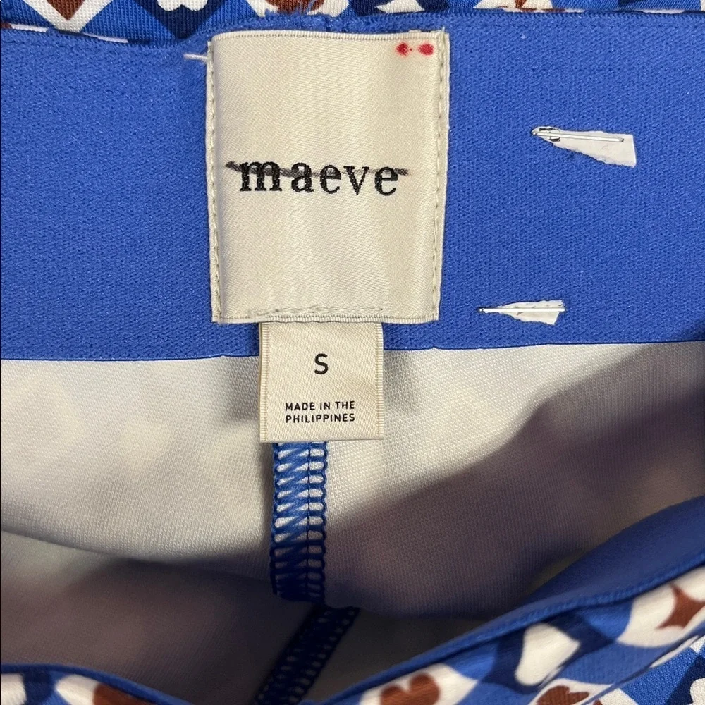 Anthropologie Maeve Kick Flare hearts Spade Pants Size Small